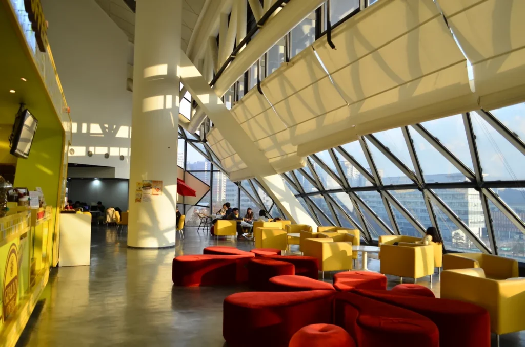 A cafe at Sungkyunkwan University in Korea.