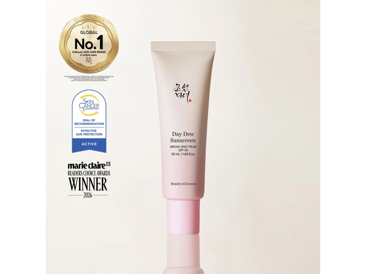 Beauty of Joseon Day Dew Sunscreen SPF 50 tube, the brand's US-market sunscreen (product image: Beauty of Joseon).