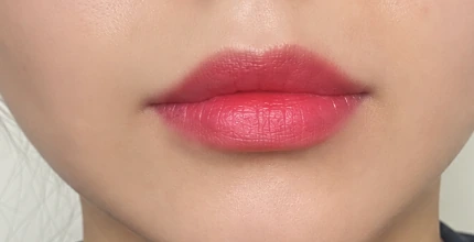 Full application of Peripera Ink Velvet 08 on the lips