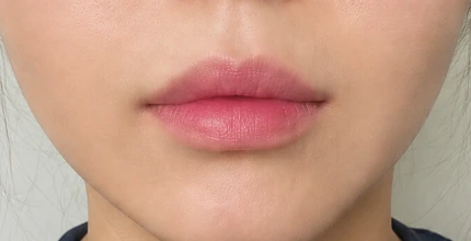 Peripera Ink Velvet 08 remaining on the lips after a meal