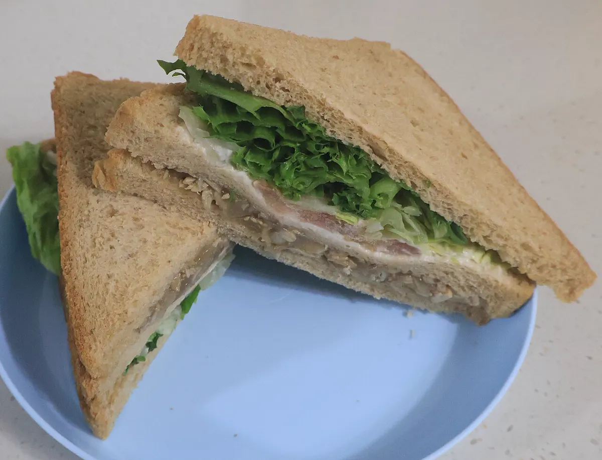 A sandwich from a Korean convenience store.